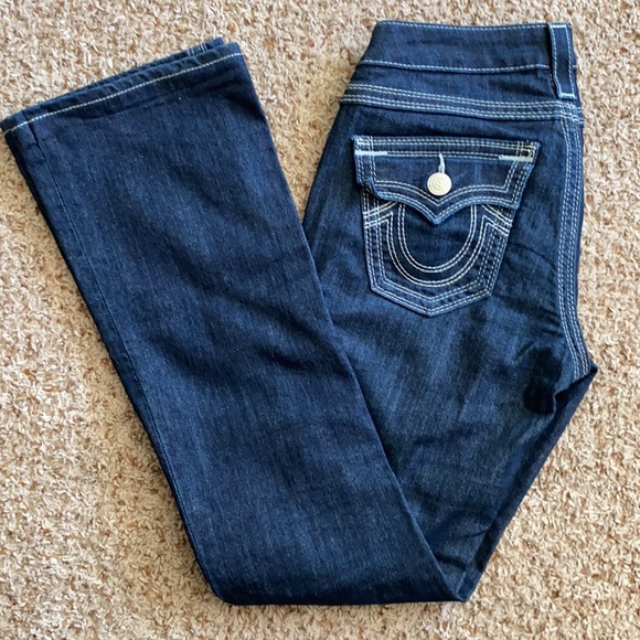 True Religion World Tour Boot Cut Sz 27 WLH564GS7 - Picture 4 of 10